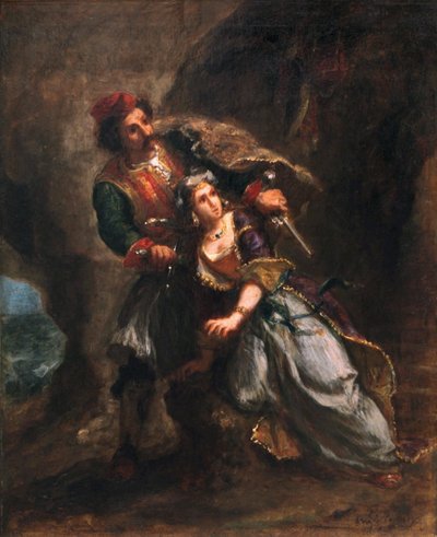 Braut von Abydos von Ferdinand Victor Eugene Delacroix